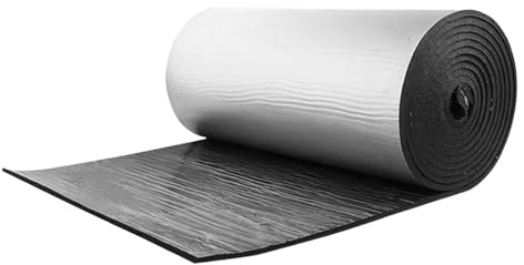 Tapis d'isolation phonique pour voiture, 200 x 50 cm, découpe sur mesure, isolation thermique et absorption des vibrations, rouleau d'isolation du véhicule, convient pour portes, toit, capot, coffre