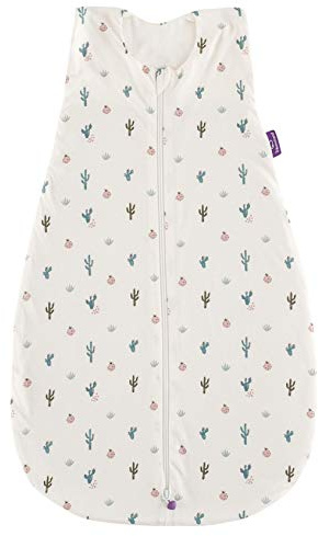 Träumeland S0200602 Sommerschlafsack LIEBMICH aus Baumwolle, Design Kaktusliebe, Größe 60 cm, mehrfarbig