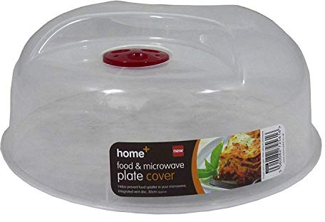 Home+ 2XC Small Ventilated Microwave Lid - White - Polypropylene - Snap Closure - Dish Cover