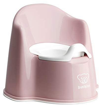 BABYBJÖRN Pot Fauteuil, Rose pastel/Blanc, 1 Unité (Lot de 1)
