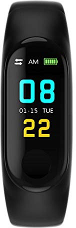 FUN+Smartwatch Reloj De Actividad Rastreadores De Actividad Monitores De Ritmo Cardíaco Pulsera Inteligente Pulsera Podómetro, Relojes De Moda Adecuado para Niños Hombre Mujer