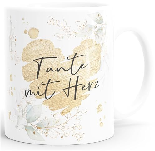 SpecialMe® Kaffee-Tasse [Wunschtext] mit Herz - soziale Berufe, Familie, Freunde kleines Dankeschön Geschenk Danke sagen Weiss Keramik-Tasse