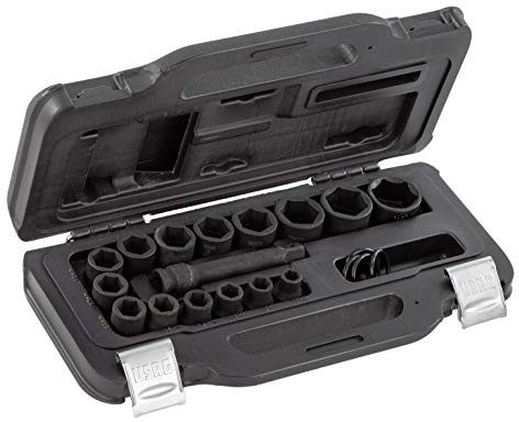 USAG U02359285 - 235 1/2 M/C16 - Surtido de llaves de vaso de impacto de boca hexagonal en estuche modular (16 pzas.)