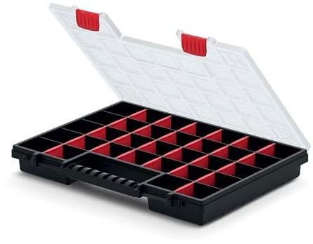 5x Sortimentskasten Werkzeugkiste Organizer SET 5 Stück Sortierbox NORS Kleinteilemagazin Sortierkasten Werkzeugbox (399 x 303 x 50 mm)