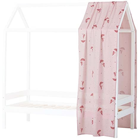 Hoppekids Sandmännchen (Ole Lukoie) Hausbett-Vorhang für Hausbetten 70x160 cm, Rot