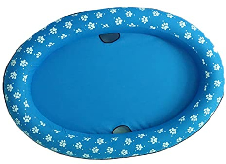 POPETPOP Flotador Inflable Para Mascotas Piscina Plegable Para Perros y Gatos Colchón Flotante Para Jardín