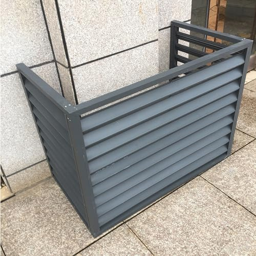 Soporte aire acondicionado exterior,cubierta de aire acondicionado mini split de unidad exterior, cubierta de bomba de piscina para unidad exterior, duradera,reducción de ruido, adecuada para jardines