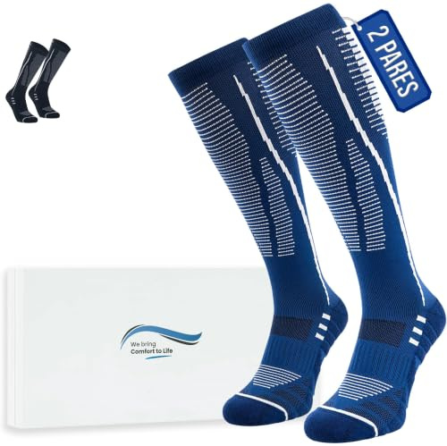 360 RELIEF Bas de Contention Homme et Femme, Chaussettes de Contention | Chaussette de Compression pour Salle De Sport, Voyage, Haltérophilie, Course À Pied, Chaussettes de Maintien