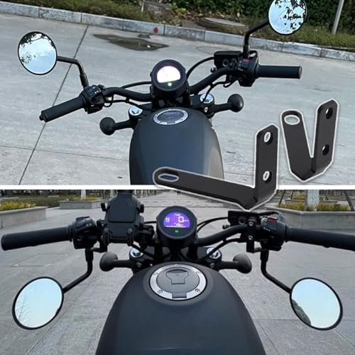 WOOGA specchietto retrovisore moto staffa verso il basso manubrio vista posteriore specchietto laterale kit avanti per Ho&nda Rebel CMX 250 CMX 300 CMX 500 Accessories 2017-2024