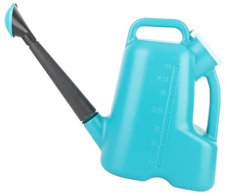 Pflanzen-Gießkanne, Robuste Gartengeräte mit Großem Fassungsvermögen und Großer Öffnung für Zimmerpflanzen, Blau (5L)
