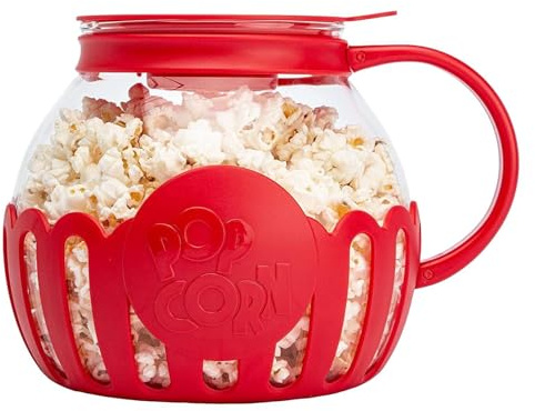 2.13L Tarro De Palomitas De Maíz - Micro-Pop Popper Palomitas Maíz Con Tapa Multifuncional, Poppers Para Microondas, Olla De Palomitas De Maíz, Vidrio De Borosilicato Máquina De Palomitas De Maíz