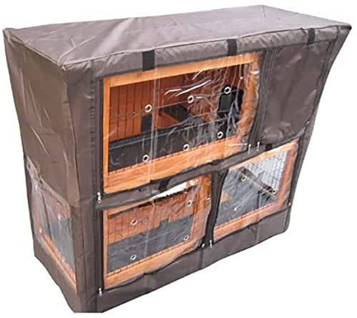 BUNNY BUSINESS Double Decker Rabbit/Guinea Pig Hutch with Legs and opening roof, Rabbit hutches and Runs HUTCH & COVER PACKAGE (BB-41-DDL + COVER)