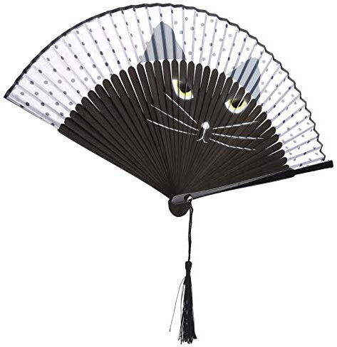 Yctze Klappfächer mit Katzen Im Japanischen Stil, Handbemaltes Cartoon-Katzen-Design, Handfächer für Hochzeiten, Tanzveranstaltungen, Kirchliche Veranstaltungen und Geschenke