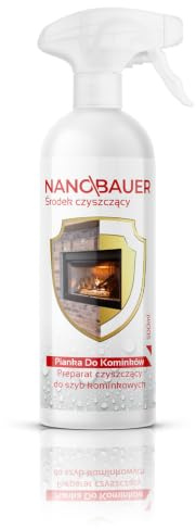 Kaminreinigungsschaum | NANOBAUER Fireplace foam | Kaminreiniger Glasreiniger Rußentferner Ofenglasreiniger Scheibenreiniger für Kaminöfen Kaminglas Ofenglas Kaminpfleger | Kapazität 500ml