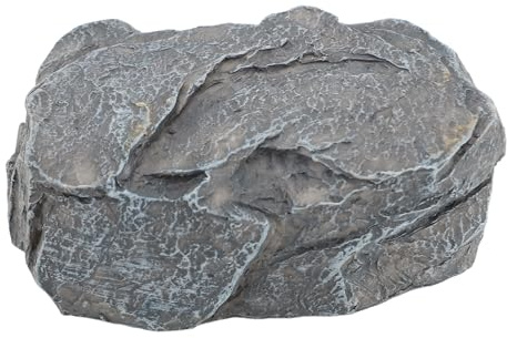 Generic Fake Rock Key Hider, Outdoor Secret Safe Box for Keys, Grey Resin, Key Lock, Light Blue