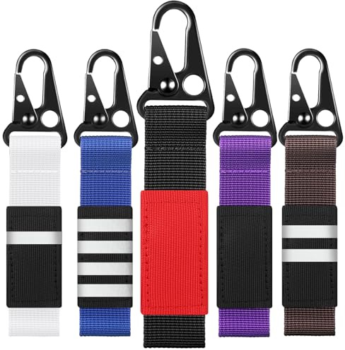 KAKABUBBLE Jiu Jitsu Keychain Set with Free Finger Tape & Aluminum Clip - BJJ Belt Promotion Gift for Men & Women - Brazilian Jiu-Jitsu Keyring in White, Blue, Purple, Brown, Black