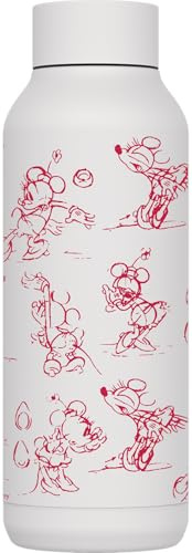 QUOKKA SOLID X DISNEY | BOTELLA TÉRMICA DE ACERO INOXIDABLE DOBLE PARED | MINNIE SKETCH