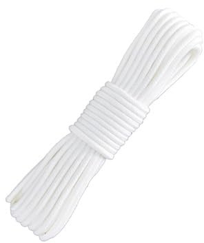 JOSUR Cuerda de poliéster Absorbente de Agua en Maceta, cordón de Mecha de autorriego, for Accesorios hidratantes de Suelo de Agua automáticos Redondos DIY(Length 5m(Dia 5mm))