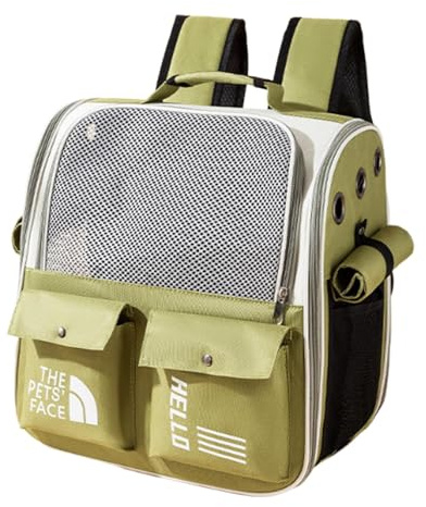 Haustier-Tragerucksack, Katzenrucksack Träger, Katzenreiserucksack, Outdoor Katzenrucksack, Haustier Rucksack Tasche, Katzenrucksack, Große Kapazität Haustier Rucksack, Katzenrucksack zum Wandern,