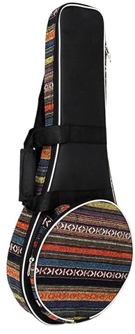 ERINGOGO Modische Mandolinen Tragetasche aus Oxford Stoff Tragbar und Leicht zu Reinigen Einfache Aufbewahrungstasche für Mandoline im Ethno Stil Zufällige Farbe Zufälliger Stil