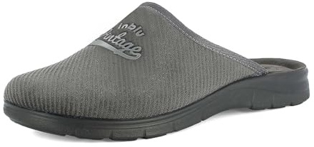 inblu Homme Pantofole Uomo Vintage Con Plantare in Vera Pelle E Suola Sintetica, Altezza Tacco 3 Cm Chausson