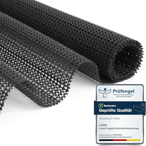 LUSEE Bases Antideslizantes para Alfombras 220x320cm, Alfombra Antideslizante, PVC Multiusos Base de Antideslizante para Cajones Estantes Bandeja Alfombra