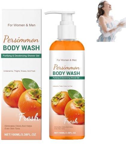 Gel douche kaki Contrôle odeurs corporelles Savon déodorant naturel Odeurs pieds Personnes âgées Savon liquide kaki Élimine les smells de pieds Aisselles, intérieur des cuisses, maillot (1pcs)