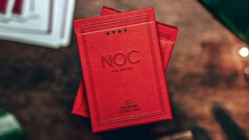 Murphy's Magic Supplies, Inc. NOC Pro 2021 (Burgundy Red) Spielkarten, mehrfarbig