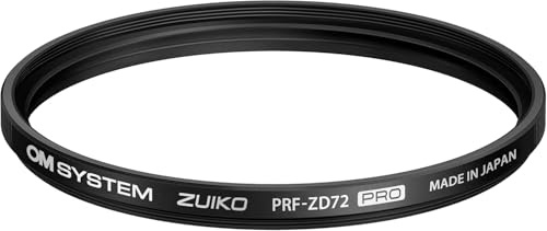 Om System PRF-ZD72 Pro Filtre de Protection MFT - M.Zuiko | Compatible 8-25mm F4, 12-100mm F4 IS, 12-200mm, 40-150mm F2.8, 100-400mm IS - cadre alu ultra-fin, Fabriqué au Japon