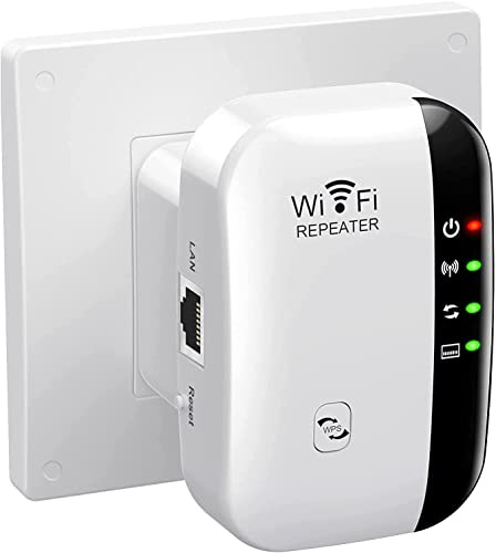 WLAN-repeater WLAN-förstärkare WiFi Extender upp till 4000 kvadratmeter med Repeater/Ap-läge, WiFi Extender förstärkare, Long Reach Amp med Ethernet-port