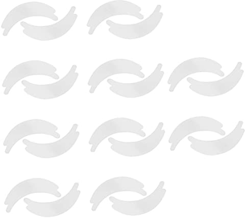 minkissy 10paquetes Almohadilla De Espuma Para Parche Ocular Almohadillas Flexibles Para Pestañas De Desechables Para Pestañas Accesorios De Para Salón De