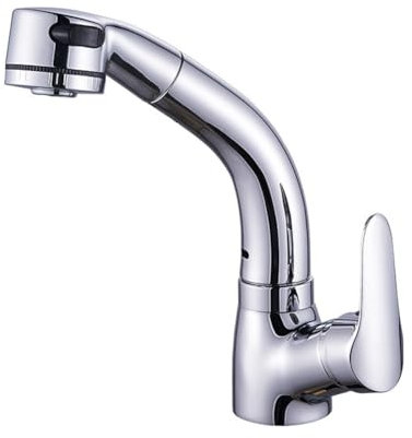 Wasserhahn Bad Waschtischarmatur Mit Ausziehbar Brause Messing Einhebel Mischbatterie Waschbecken Armatur Mit 2 Wasserstrahlarten, Badarmatur Waschtischbatterie Badezimmer, Chrom