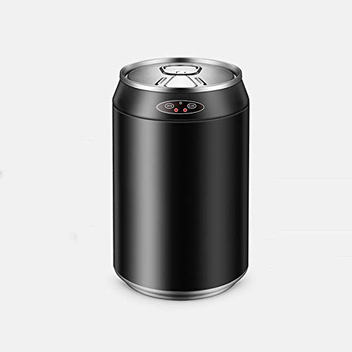 JKJZSALJ Poubelle À Induction Intelligente avec Couvercle en Acier Inoxydable De Taille Moyenne, Automatique, pour La Maison, Le Salon, Les Canettes De Coca, La Poubelle De Chargement De Personnalité