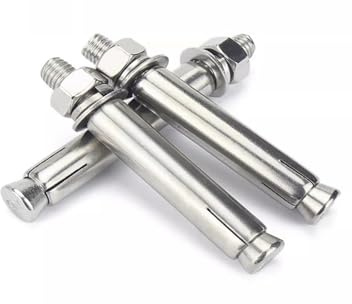 Bullone di ancoraggio for calcestruzzo con manicotto esagonale in acciaio inossidabile 316 M6 M8 M10 M12(5PCS,M12x80)