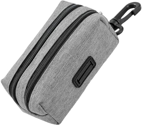 Generico Porta bolsas higiénicas para perros, con clip de tela Oxford con compartimentos, porta premios para adiestramiento | para cachorros y gatos de tallas pequeñas, medianas y grandes, interiores