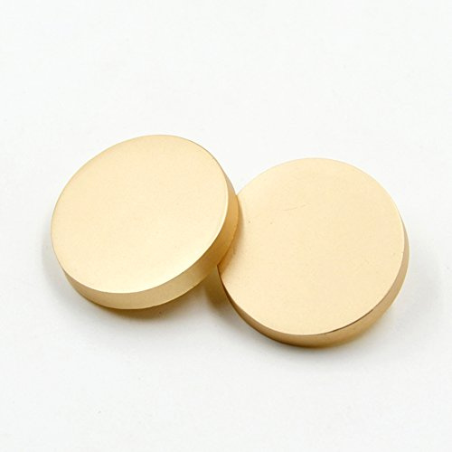 Anjing Metallknopf, flach, Näharbeit, Hemd, Mantel, Anzug, Hose, 10 Stück, Matte gold, 15 mm