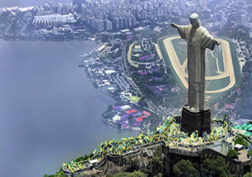 Poster Rio de Janeiro Christus Statue Corcovado Brésil