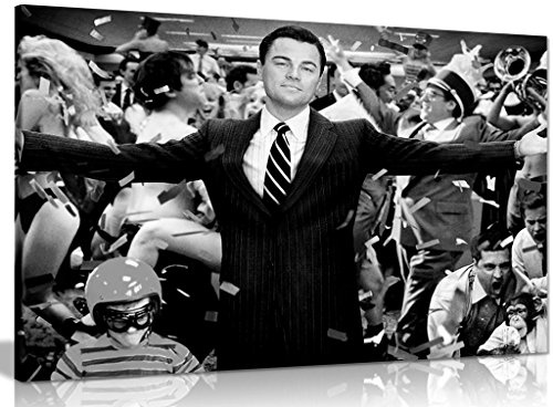 Leinwand-Bild mit Leonardo DiCaprio in Wolf Of Wall Street, Kunstdruck, A1 76x51 cm (30x20in)