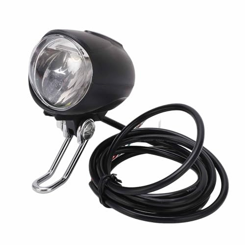 48v Ebike Light,2 in 1 Bike Headlight Front Light LED Lamp Horn for Electric E Bike 6V Led Light for Bafang 48 Volt Bike Light 48 Volt Headlight Horn