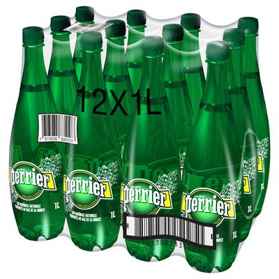 Perrier Eau minérale naturelle gazeuse - Les 12 bouteilles de 1L