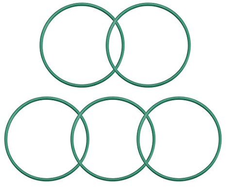 sourcing map 5 Stück O Ring 34mmx37mmx1.5mm FKM Dichtungsringe O-Ringe Fluor Gummi Öl Säure Unterlegscheiben für Industerie Maschinen Auto Reparatur Wärmebeständigkeit