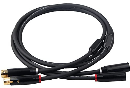 Cavo Bilanciato XLR per Febbre Ad Alta fedeltà, Cavo Audio HiFi, Utilizzando Rame Monocristallino 6N, Utilizzato per CD/Amplificatore/Amplificatore a Valvole/proiezione