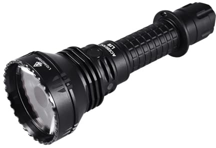 ACEBEAM Linterna táctica L19 2.0, LED, potente, más fuerte, distancia de haz ultra larga de 1083 metros, 2.200 lúmenes, luz pequeña, práctica, IP68, impermeable, a prueba de polvo, largo tiempo de