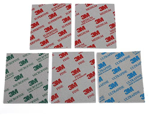 Hergestellt mit 3 M Soft Pads, 1 Stück, Schleifschwamm, Schleifpad, Schleifen und Polieren, Nass- oder Trockenschliff, Schaumstoff-Pads, waschbar und wiederverwendbar (Mix 5 Soft pad)