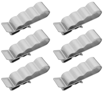 VGOL 100 Stück Photovoltaik-Kabelklemmen Edelstahl Doppeldraht-Anhänger-Kabelklemmen 32 X 10 Mm Solarpanel-Drahtklemmen Klemmen für 5 Mm–6,5 Mm Kabeldurchmesser