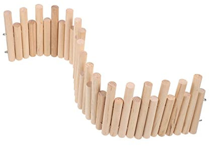 BELLIFFY Hamster Holzleiter Käfig Zaun Niedrig Zaunspielzeug Kletterleiter Für Kleine Haustiere Wie Hamster Meerschweinchen Und Igel Zur Beschäftigung Und Stressreduktion