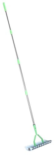 Walfront Rastrello con Tetto in Acciaio Legato 1, 7 M, Rastrello Arieggiatore con Manico, Efficiente per Toelettatura del Prato per la Pulizia dell' Morta, Allentamento
