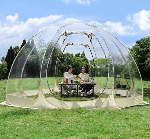 BOOZXCV Tenda Igloo da Giardino, Finestra Trasparente, Gazebo a Cupola Pop-up, tettoia per Patio da Giardino, Tenda da Campeggio all'aperto, Portatile