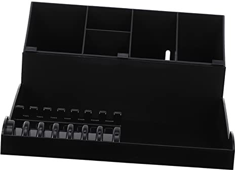 minkissy Hairdressing Scissors Organizer Salon Tray Hair Shears Storage Box Clip Case Barber Accessory Holder