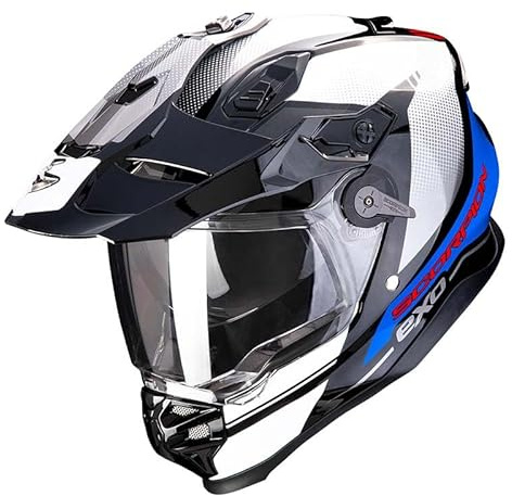 Scorpion ADF-9000 Air Casco Adventure Enduro Dual Sport ECE 22.06 con Visiera Trasparente e Parasole Integrato – Calotta Ultra TCT Leggera – Interni Kwikwick3 – Chiusura Doppia Fibbia (S)
